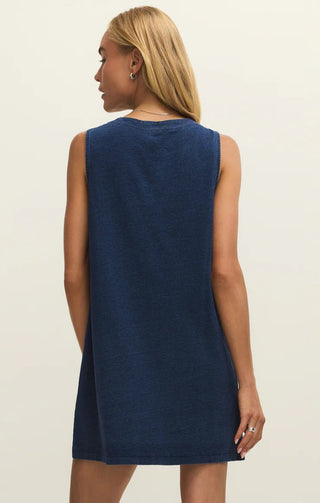 Z SUPPLY Solace Jersey Denim Mini Dress - Bray and Em Boutique