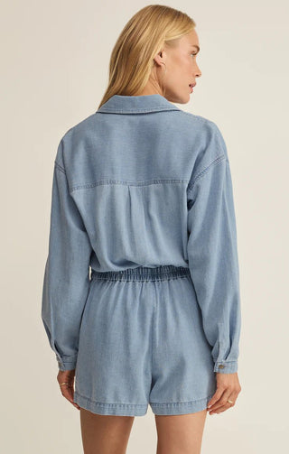 Z SUPPLY Sully Chambray Romper - Bray and Em Boutique