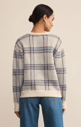 Z Supply Sweet Junction Plaid Sweater - Bray and Em Boutique