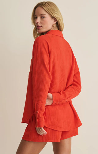 Z SUPPLY The Perfect Airy Gauze Button Up - Bray and Em Boutique