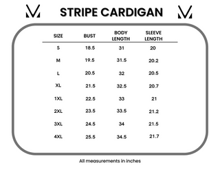 Amazing Destination Stripe Cardigan