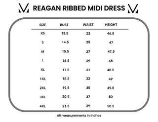 The Reagan Ribbed Stripe Midi Dress