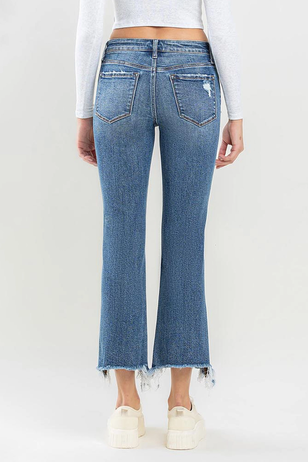 Vervet Simply Frayed MR Denim Jeans