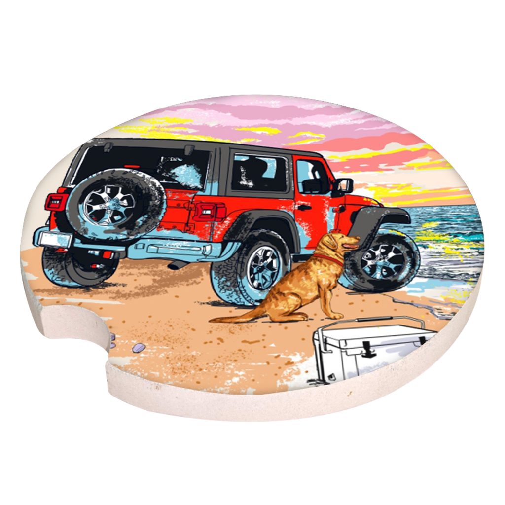 Simply Southern Men's Water Absorbent Car Coasters