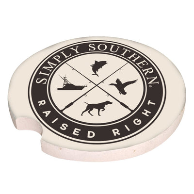 Simply Southern Men's Water Absorbent Car Coasters