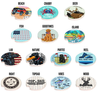 Simply Southern Men's Water Absorbent Car Coasters