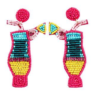 Drink Beaded Earrings