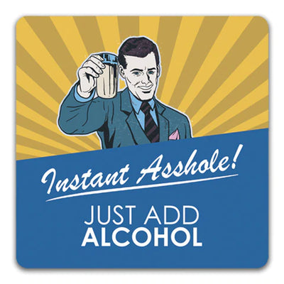 Funny With a Twist Drink Coaster