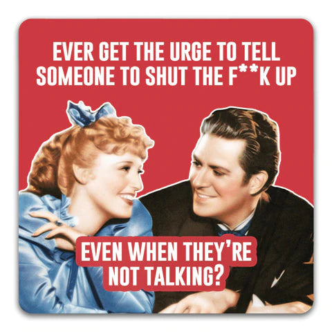 Funny With a Twist Drink Coaster