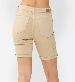 Judy Blue MR Khaki Bermuda Shorts