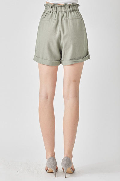 Paper Bag Linen Shorts