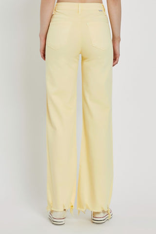 Risen HR Wide Leg Color Jeans