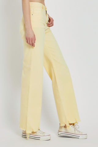 Risen HR Wide Leg Color Jeans