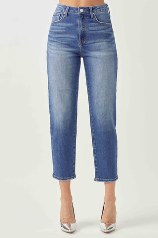 Risen High Rise Mom Fit Jeans