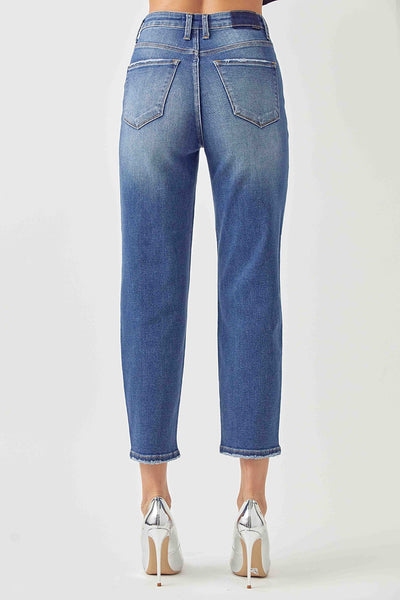 Risen High Rise Mom Fit Jeans