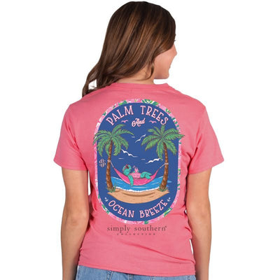 Simply Southern Palm Trees and Ocean Breeze T Shirt