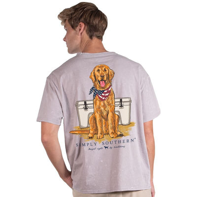 Simply Southern Large I Am In A Flip Flop State of Mind Poppy Short Sleeve  Tee by Simply Southern-The Lamp Stand