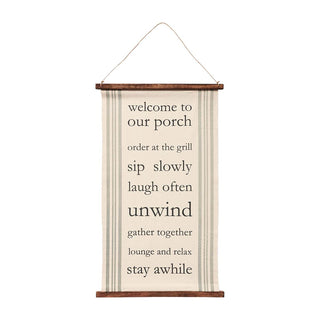 Welcome Porch Wall Hanger