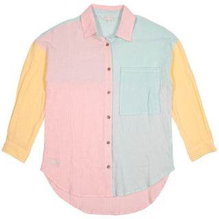 Simply Southern Colorblock Button Down