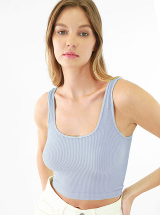 Reversible Ribbed Crop Top