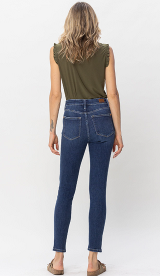 Judy Blue HW Front Seam & Slit Skinny