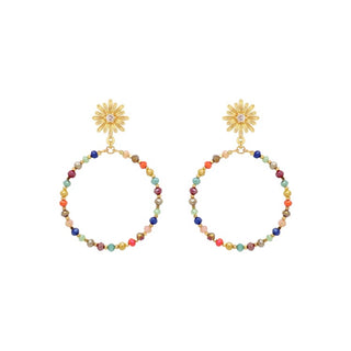 Beaded Ray Of Envy Earrings