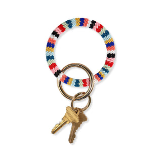 Seed Bead Key Ring- Rainbow Collection