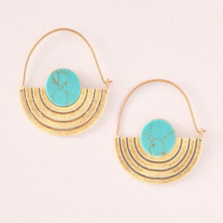 Stone Orbit Earrings