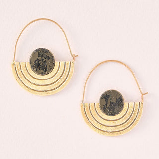 Stone Orbit Earrings