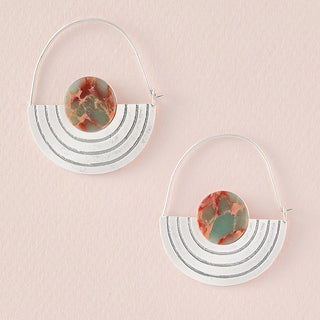 Stone Orbit Earrings