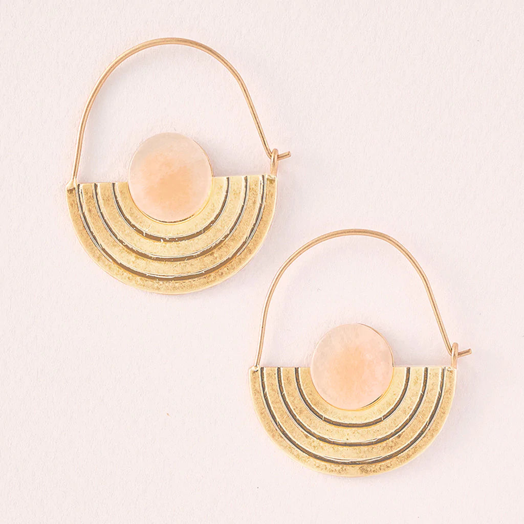 Stone Orbit Earrings