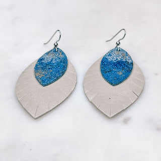 Print Layered Large Earrings