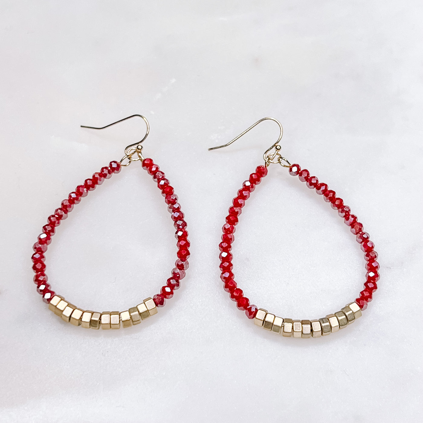 Red, White, Blue Holiday Earrings