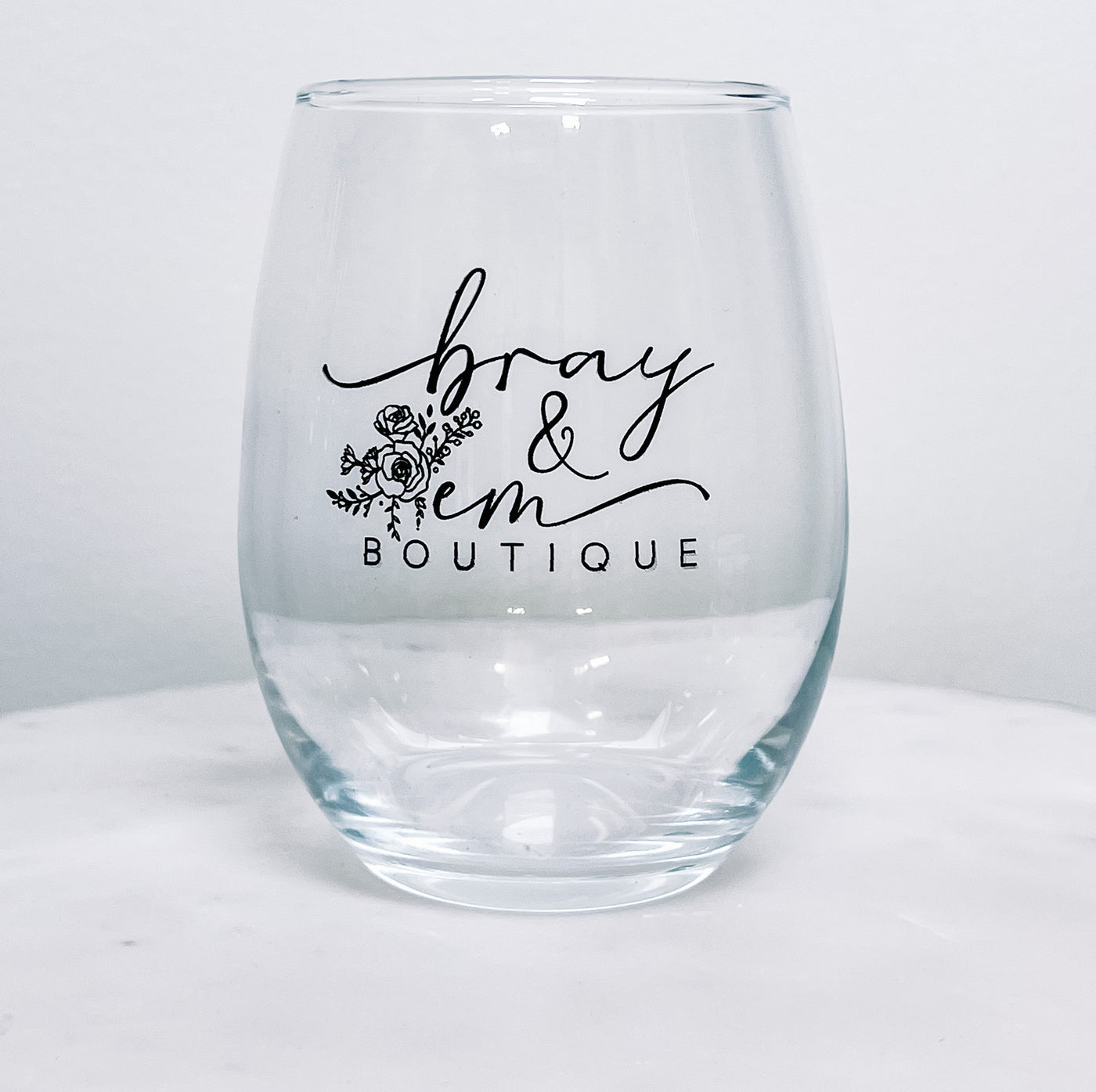 Bray & Em Wine Glass
