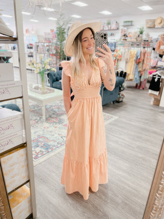 Sunkissed Stripes Maxi Dress