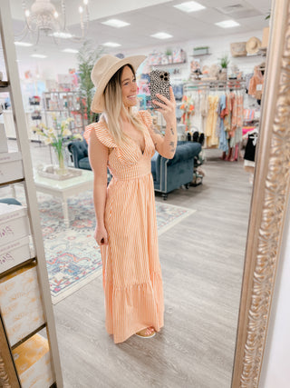 Sunkissed Stripes Maxi Dress