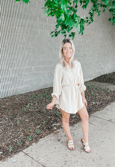 Forever On My Mind Shirt Dress