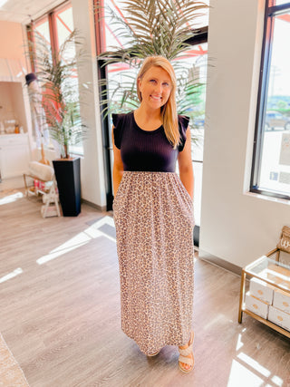 Something About It Leopard Maxi Dress