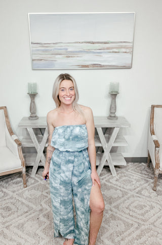 Sunny Days Strapless Jumpsuit