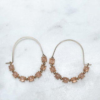 Beaded You Hoop Earrings