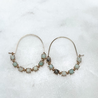 Beaded You Hoop Earrings