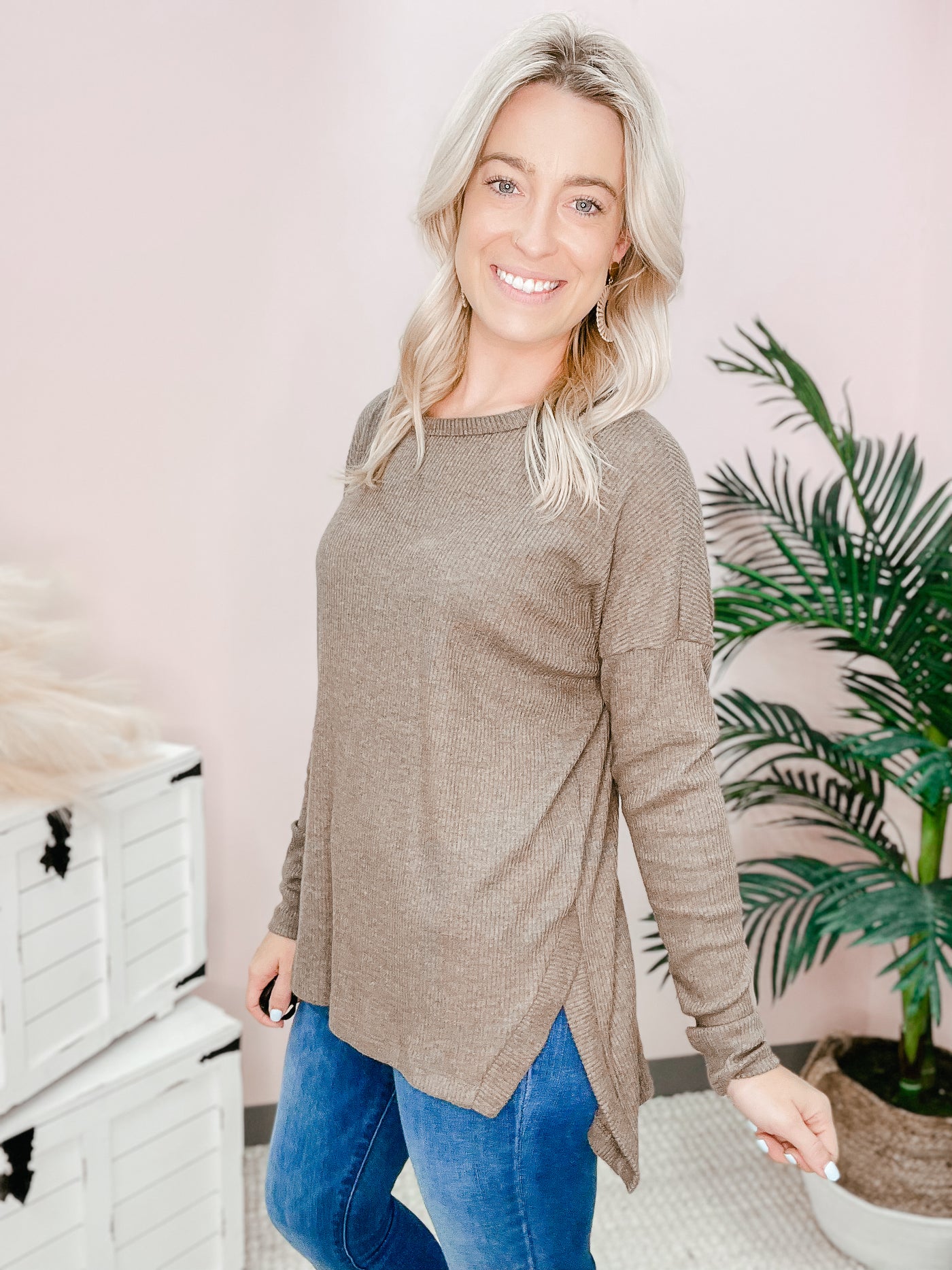 Breathe Freely Ribbed Top
