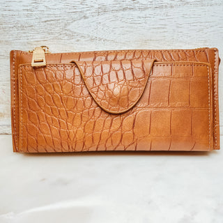 The Kyla RFID Wallet - Croc