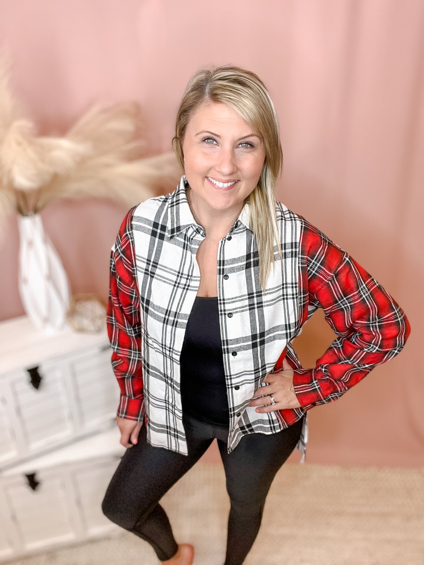 Another Night Flannel Top