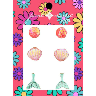 Kid's Colorful Earring Set