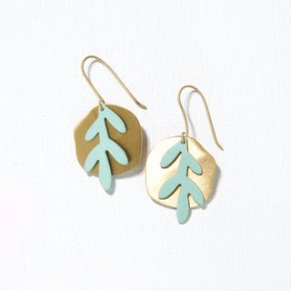 Leaf Charm Earrings