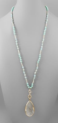 Teardrop Beaded Necklace