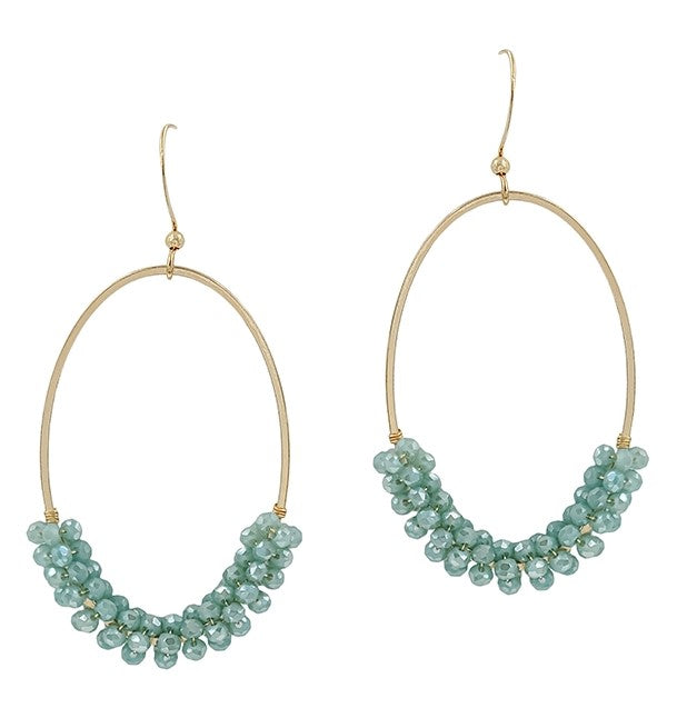 Ocean Beaded Earrings