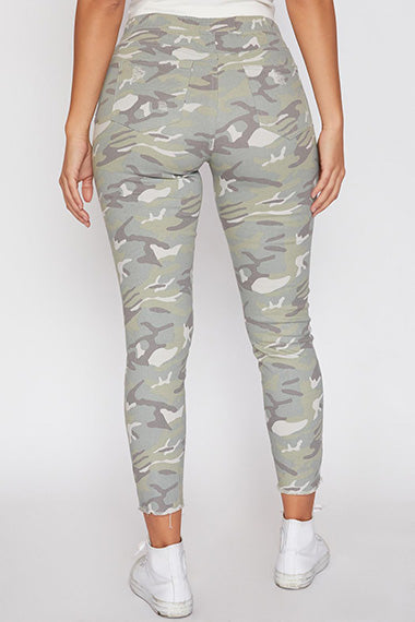 Camo Distressed Ankle Jogger