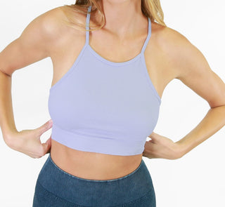 Ribbed Highneck Bra Top